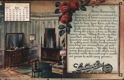 Sachman Bros. Carpet Furniture Stoves- Mission Near 16th- A Peep at Our New Store- June 1911 Calender San Francisco, CA Postcard Postcard