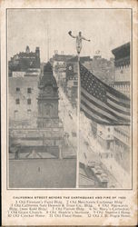 California Street Before the Earthquake and Fire of 1906 San Francisco, CA Postcard Postcard Postcard