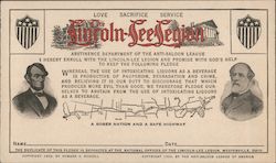 The Lincoln-Lee Legion Anti-Saloon League Social History Other Ephemera Ephemera Ephemera