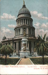 City Hall Dome San Francisco, CA Postcard Postcard Postcard