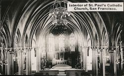 Interior of St. Pau; Postcard