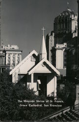 The Wayside Shrine of St. Francis, Grace Cathedral Postcard