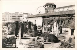 Cemetery and Garden Mission Dolores San Francisco, CA Postcard Postcard Postcard