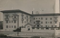 Adler's Sanatorium Van Ness Ave and Broadway Postcard