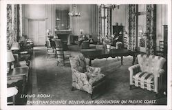 Living Room, Christian Science Benevolent Association on Pacific Coast San Francisco, CA Postcard Postcard Postcard