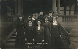 Women, College of Notre Dame Postcard