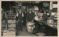 Men in a General Store O' Farrell Street? San Francisco, CA Postcard Postcard Postcard