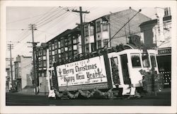 Market Street Railway - Christmas Decorations San Francisco, CA Postcard Postcard Postcard