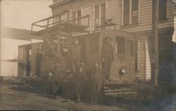 Men Posing on a Railroad Car San Francisco, CA Postcard Postcard Postcard