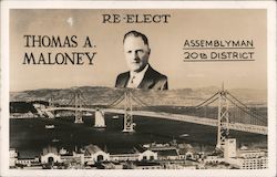 Re-Elect Thomas A. Maloney, Assemblyman 20th District Postcard