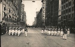 Soldiers Marching in Parade San Francisco, CA Postcard Postcard Postcard