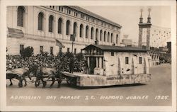 Admission Day Parade - Diamond Jubilee 1925 San Francisco, CA Postcard Postcard Postcard