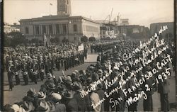 1935 German Band? Marching in Parade San Francisco, CA Postcard Postcard Postcard