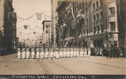 California Grays Admission Day 1910 San Francisco, CA Postcard Postcard Postcard