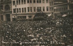 Unveiling Tetrazzini Tablet San Francisco, CA Postcard Postcard Postcard