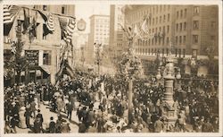 People Gathering Outside Convention Hall San Francisco, CA Postcard Postcard Postcard