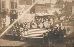 Parade With Women In Flag Panama Pacific Exposition 1915 Photo San Francisco, CA Postcard Postcard Postcard