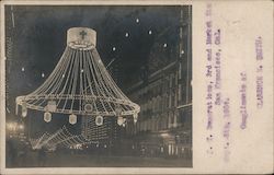 Knights Templar Lights Above Street at 3rd and Market San Francisco, CA Postcard Postcard Postcard