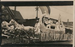 Horse Drawn Float in Parade San Francisco, CA Postcard Postcard Postcard