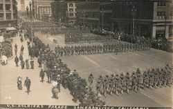 U.S. Soldiers Parade San Francisco, CA Postcard Postcard Postcard