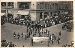 Military Band in Parade San Francisco, CA Postcard Postcard Postcard