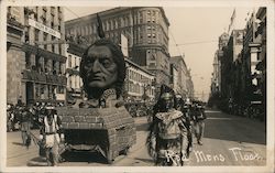 Red Mens Float Postcard