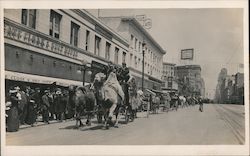 Circus Parade with Camels, Market Street - 1915 San Francisco, CA Postcard Postcard Postcard