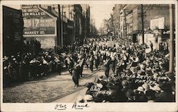 Band in Liberty Loan Parade Postcard