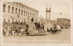 Diamond Jubilee Admission Day Parade 1925 San Francisco, CA Postcard Postcard Postcard