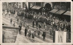 1923 Wyoming, American Legion Parade Postcard