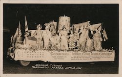 Diamond Jubilee Illuminated Parade, Sept. 12, 1925 Postcard