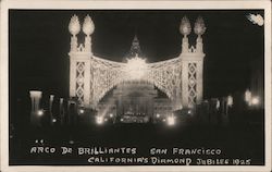 Arco De Brilliantes - California's Diamond Jubilee 1925 Postcard