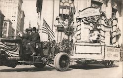 Corner Stone City Hall Float- San Francisco Parade California Postcard Postcard Postcard