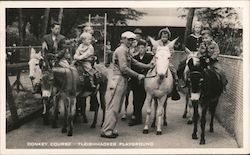 Donkey Course Fleishhacker Playground Postcard