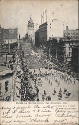 Parade on Market Street Postcard