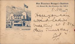 San Francisco Seamen's Institute California Postcard Postcard Postcard