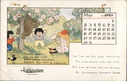 May 1909 The Emporium Calendar San Francisco, CA Postcard Postcard Postcard