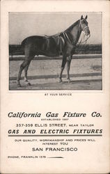 California Gas Fixture Co. At Your Service San Francisco, CA Postcard Postcard Postcard