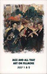 Jazz and All That Art on Fillmore July 1 & 2 Postcard