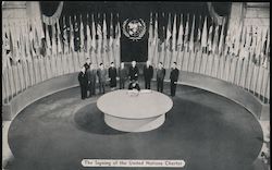 The Signing of the United Nations Charter San Francisco, CA Postcard Postcard Postcard