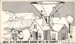 Well, if it ever rains again we'll be ready Comic, Funny F. Liebermann Postcard Postcard Postcard