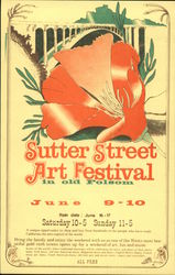 Sutter Street Art Festival in Old Folsom Postcard