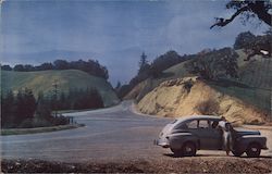 Summit Crossroads, Santa Cruz Mountains California Postcard Postcard Postcard