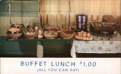 Chinese Food Buffet Lunch $1.00 (All You Can Eat) Anchor Advertising Postcard Postcard Postcard