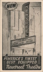 America's Finest Equipped Newsreel Theatre Postcard