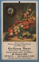 Flowers Whisper What Words Can Never Say San Francisco, CA Advertising Postcard Postcard Postcard