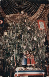 Huge Christmas Tree in the City of Paris Dome San Francisco, CA Postcard Postcard Postcard