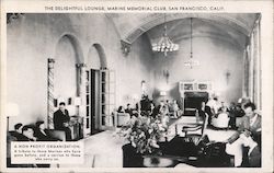 The Delightful Lounge, Marine Memorial Club A Non Profit Organization Postcard