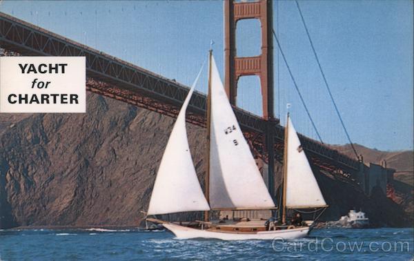 yacht-for-charter-sausalito-ca-postcard