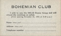 Bohemian Club San Francisco, CA Postcard Postcard Postcard